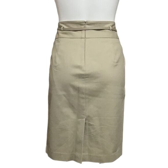Liz Claiborne High Waist Khaki Style Knee Skirt Size 12 - Picture 2 of 6